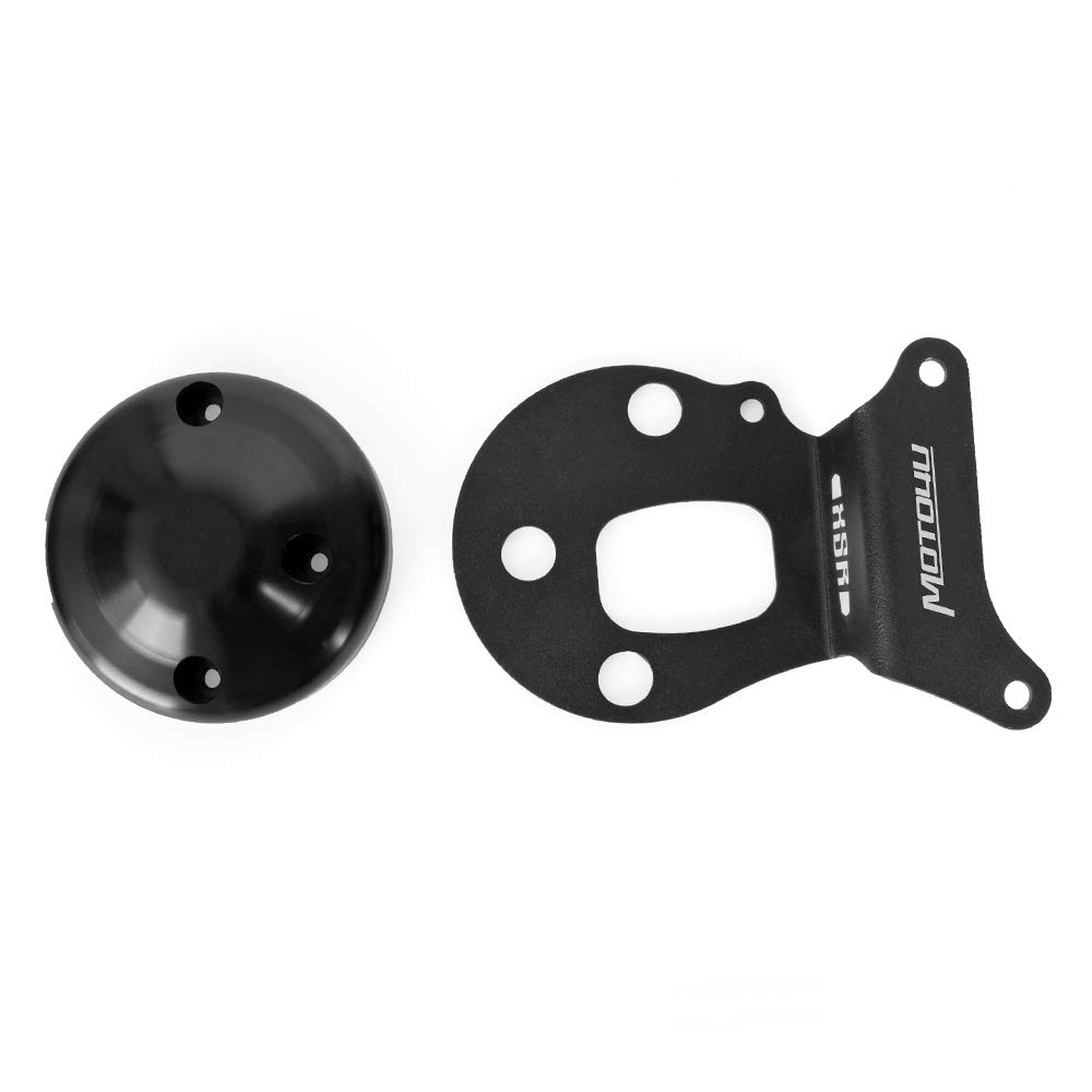 MOTO4U Motorcycle Aluminum Meter Stay Odometer Speedometer Gauge Relocation Mount Bracket (Center and Lower