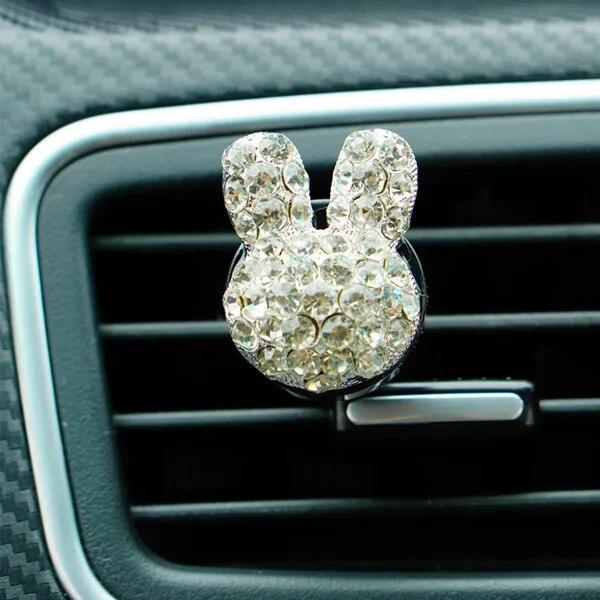 MR TEA Diamond Metal Crown Cross Rabbit Car Styling Αποσμητικό αέρα Άρωμα για Κλιματιστικό Αυτοκινήτου Εξαερισμός Μυρωδάτων Παιχνιδιών Αξεσουάρ