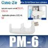 Zylinder SC CS1-F U mit Magnet schalterhalterung CMSG, Befestigungswinkel MBB und Zylinderzubehör D-A93 SU.