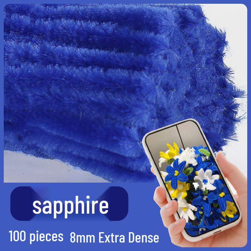 Colorful Chenille Sticks: Craft Pipe Cleaners for Kids' Velvet Flower Bouquets