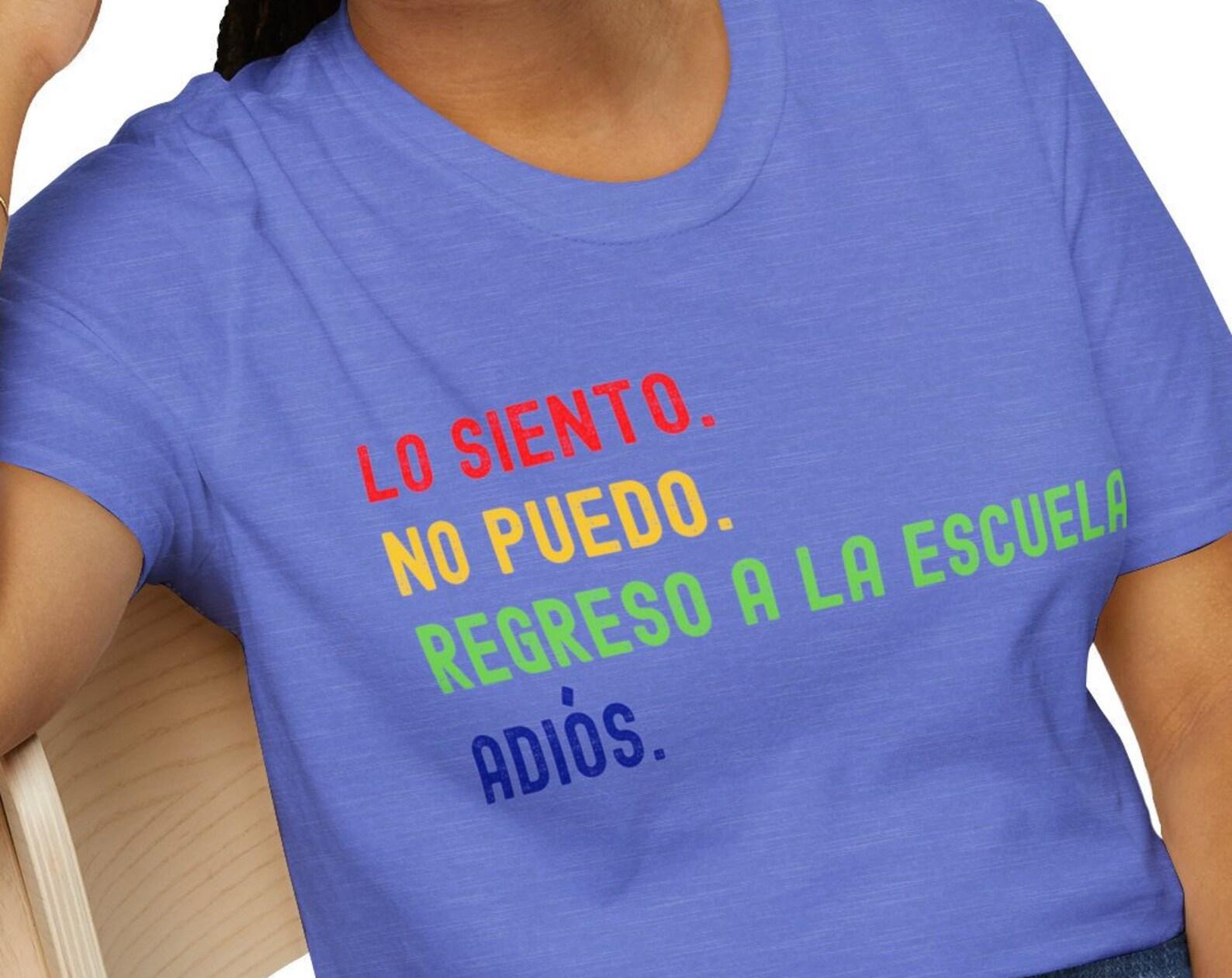 Funny Spanish Teacher T-Shirt: Bilingual Back To School Tee L