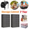 7 Tiers Shoe Storage Cabinet with Clear Flip Door Sundry Items Storage Organizer 20kg Load Books Shelf Cabinet for Bags Clothes