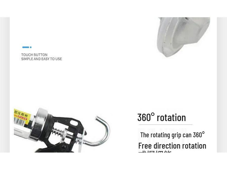 995 Universal Aluminum & Stainless Steel Caulking Gun - Labor-Saving Adhesive and Glass Glue Applicator