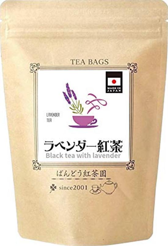 

Lavender black tea 30 tea unscented Bandou Tea Farm bags, additive-free, sugar-free,
