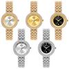 Sparkling Diamond Watch for Women YaLaLuSi, Thin Row Metal Bracelet Dress Quartz Watch with Band Adjuster & Brand Gift Box