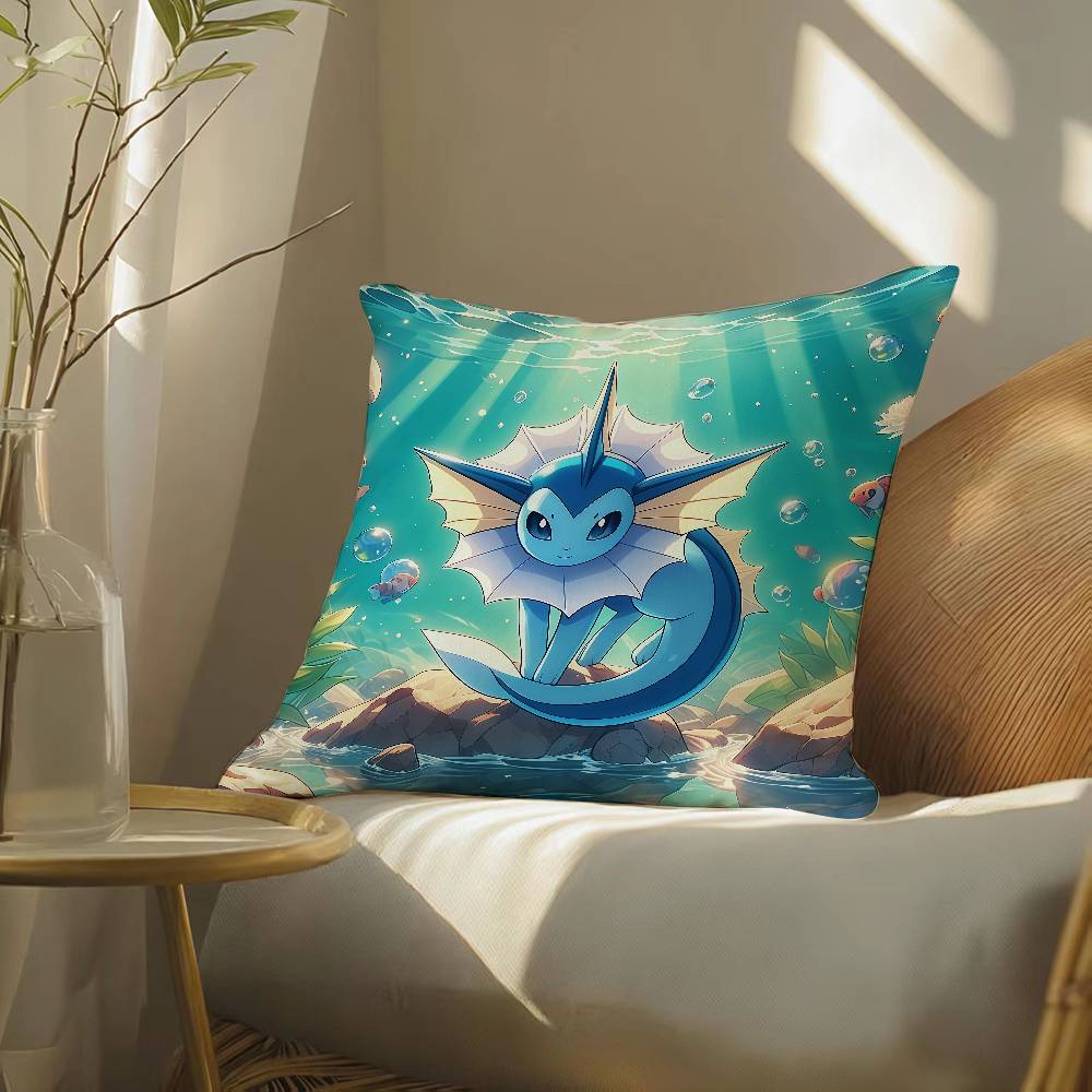 Pokemon Legendary Trio Anime Plush Pillow Cover Soft Short Plush Cushion Cover For Sofa Bedroom Home Decor Gift