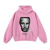 Mens Oversized Cotton Hoodie Streetwear Loose Fit Heavyweight Sweatshirt With Distressed Wash Effect