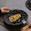 Volcano Bowl Slant Mouth Plate Restaurant Utensils Ceramic Stylish Home Premium Irregular Shaped Utensils