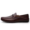 luxury Brand Slip on Original Dual use of formal leather shoes slippers Quality Men Business Non-slip Casual Loafers