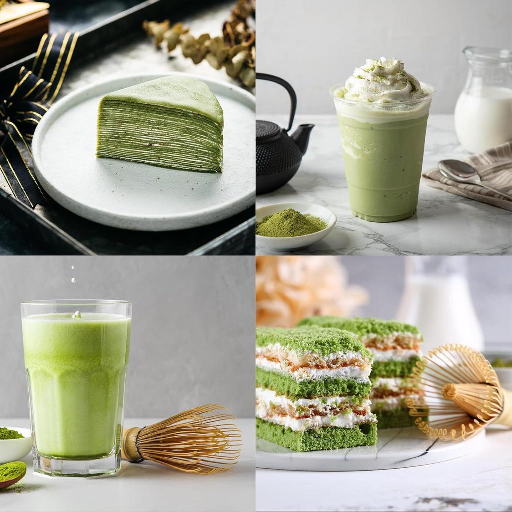 Pclife 100-Stand Bamboo Chasen Tea Whisks for Matcha Powder and Whisks (Set of 4)