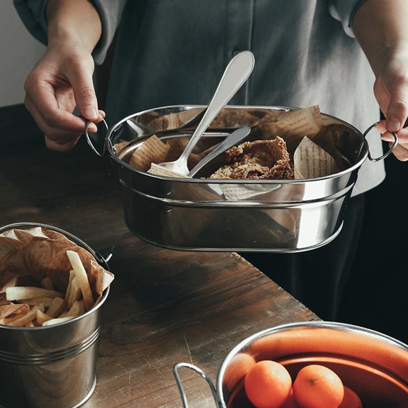 Frietemmer Keukengereedschap Gefrituurd Eten Tafel Bediening Feestartikelen Snoep Buffetten Amerikaans Restaurant Snacks Bar Bruiloft