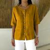 Women's Fashionable Shirt: Casual And Elegant Boho Color Button-Down Top