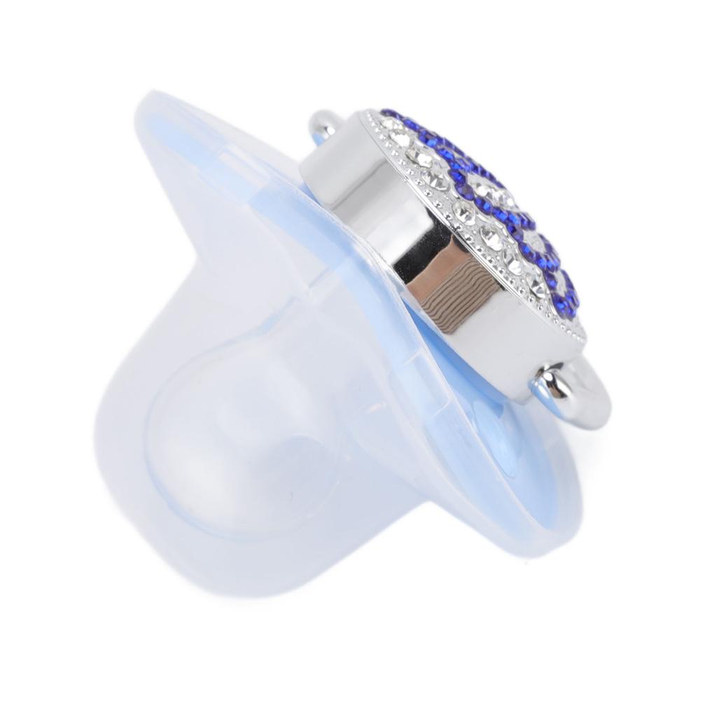 Sucette pour bébé Couronne Strass Silicone Souple Sans BPA Sucette Bébé Sûre Taille M