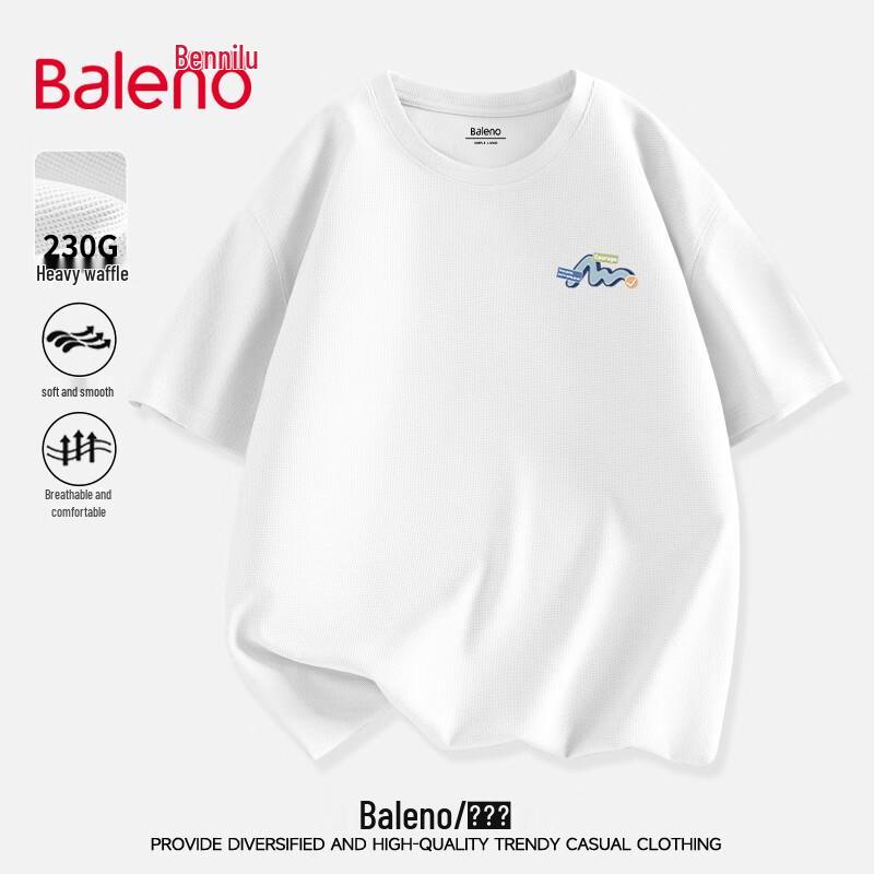 Baleno Men s Waffle Knit Cartoon Print T-Shirt 2XL