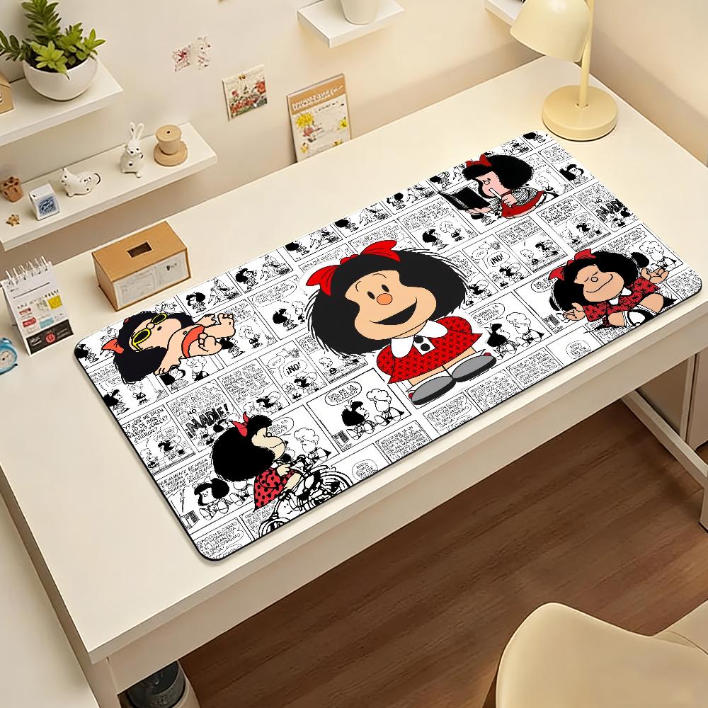 Anime Mafalda Mouse Pad Computer Laptop Rubber Non-slip Mouse Mat Mousepad Gamers Decoracion Desk Mat