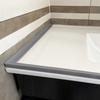 Self-Adhesive Floor Retaining Barrier L-shaped Shower Barrier Silicone Water Barrier  Toilet Sinks