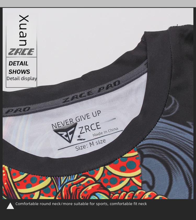 Men's Quick-Dry Long-Sleeve Gym Training Top and Running Tights