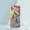 Transparent Phone Case for Samsung Galaxy A16 A14 A12 A22 A24 A42 A02 A06 A20 A30 A40 Soft TPU Cover Flower Floral Bird Pattern