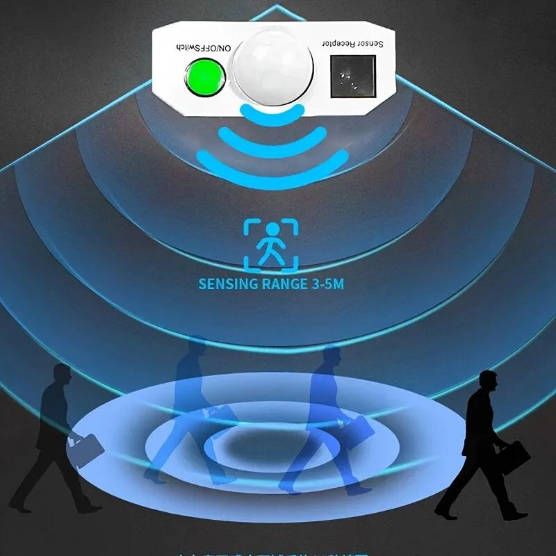 Solar Powered Security Light Motion Activated 3 Lighting Modes Weatherproof Construction for Outdoor Wall Garden Garage Lighting