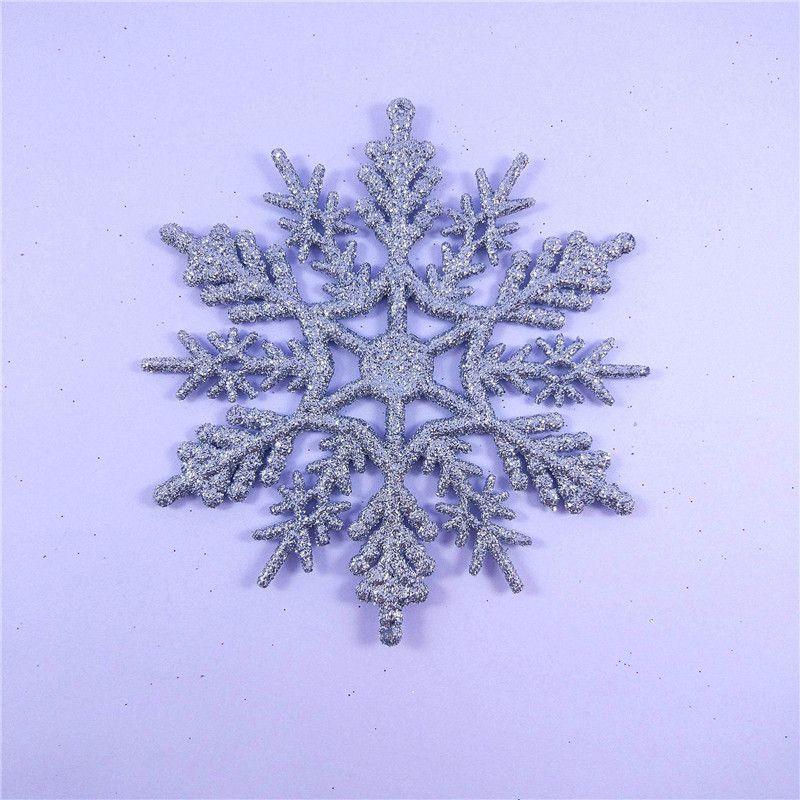 Luxurious 12pcs Glittering Christmas Tree Hanging Decoration Baubles Snowflakes 10cm