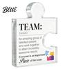 Meaningful Colleague Farewell Gifts Acrylic Puzzle Shape Ornaments for Team Appreciation and Employee Recognition Transparent High Transparency