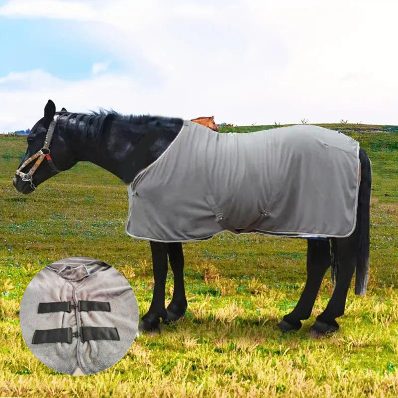 Soft Flannel Horse Rug - Warmth and Insect Repellent Protective Blanket