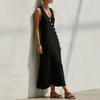 Women's Dress Mid-length Casual Flowy Dresses V-neck Vocation Boho Beach Dress