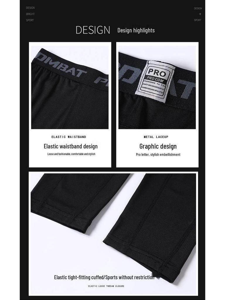 Men's Quick-Dry Compression Leggings for Running, Training, and Basketball