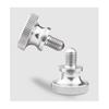 M3x6mm Knurled Thumb Screws, Thumb Screw Bolts, Knurled Thumb Screws, 304 Stainless Steel, Flat, Stepped, Pack of 10