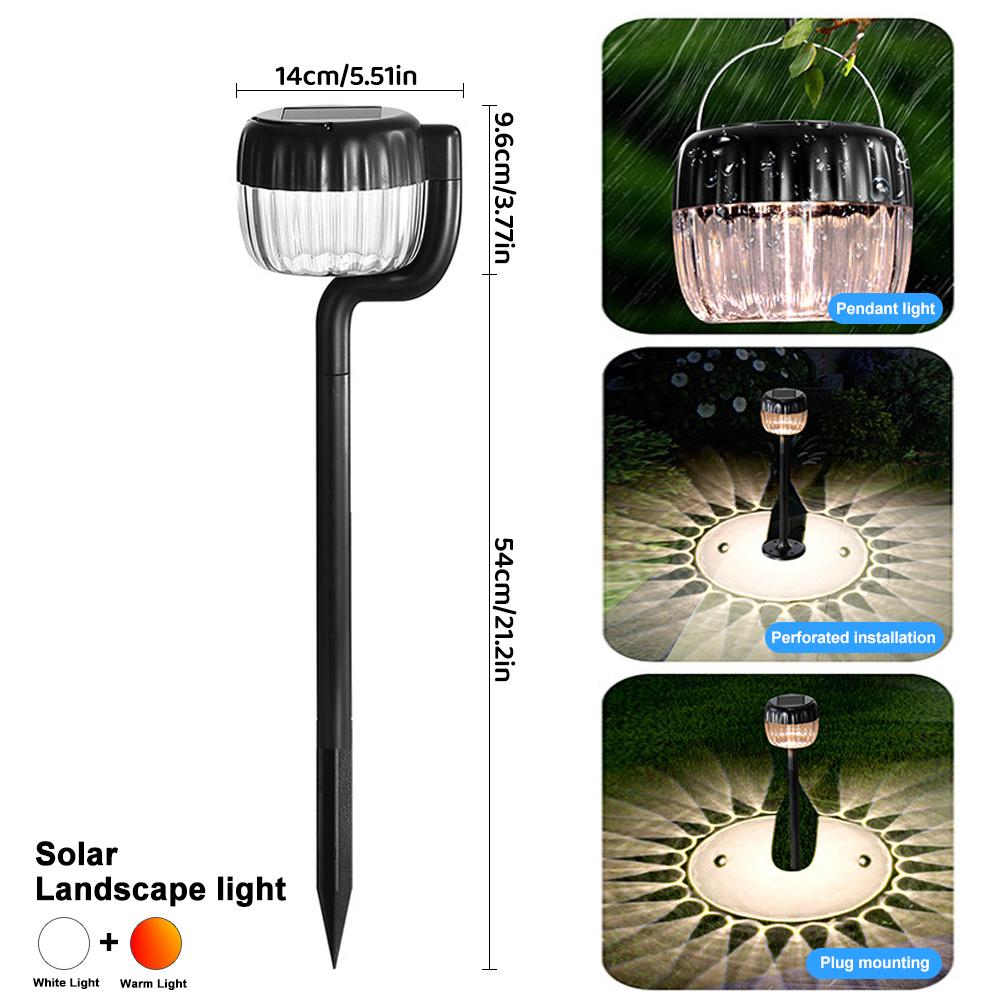 

Светильники для дорожек на солнечных батареях 3 в 1, ультраяркие водонепроницаемые светильники на солнечных батареях, 2 режима, настенный светильник для сада, ландшафта, двора, д-ра 2pcs