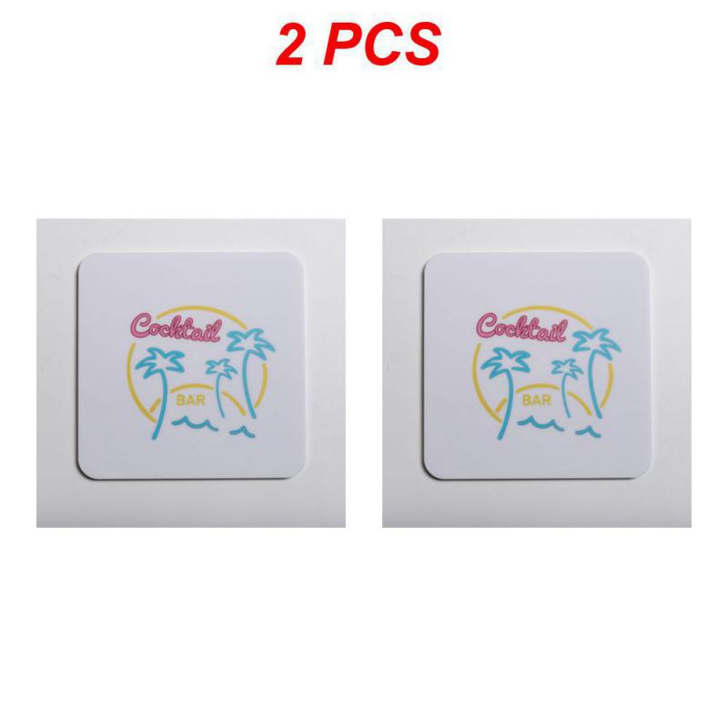 1/2pcs Acrylic Glass Non-slip Mat Gold Foil Waterproof Hotware Heat Insulation Round Tea Coaster Resin Table Mat Tray Posavasos