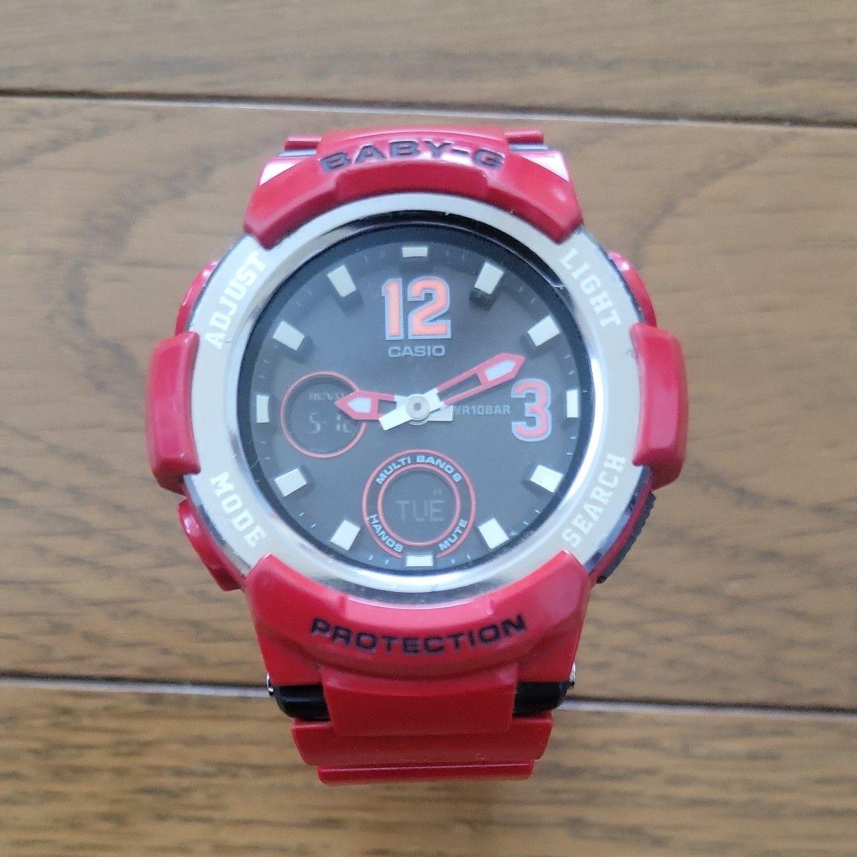 CASIO Baby-G BGA-2100 Radio Tough Solar Red Ana-Digi Watch
