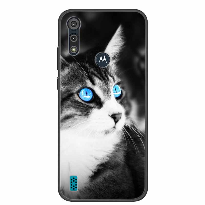 Phone Case for Motorola Moto E6i / E6s 2020 Shockproof Soft Silicone TPU Back Cover for Moto E6s 2020 E 6S 6i Cases Marble Print