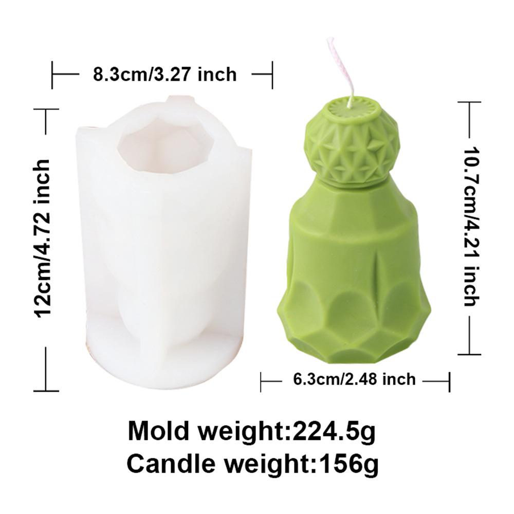 Cute Gourd Shaped Candle Silicone Mold Handmade Perfume Wine Bottle Aromatherapy Gypsum Mold Home Candle Production Kit