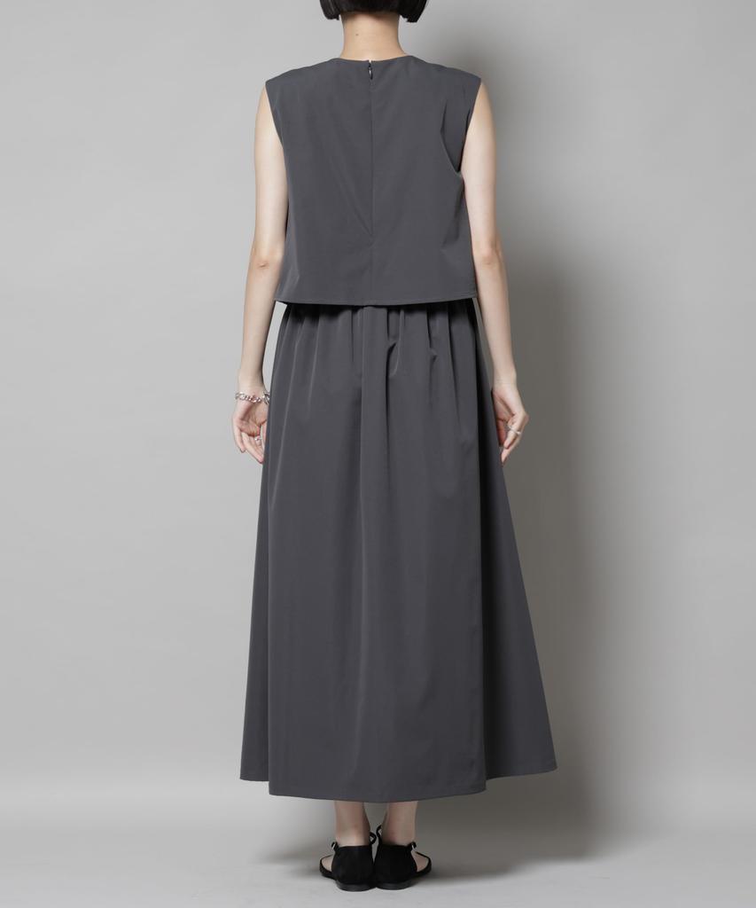 Nano Universe Style Sleeveless F Women's Set-Up Dress, 021, L. Gray, 673-5219308