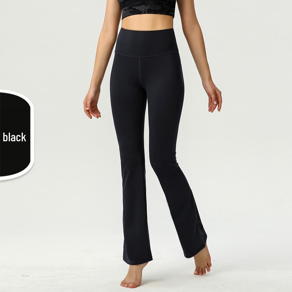 Uarun Women's Super High Waist Flare Yoga Pants - High Elastic, Nude Feel Running Tights