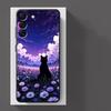 Van Gogh Starry Night Cat Case for Xiaomi Redmi Note 12 Pro 7 8 11s 12s 13 Pro Plus 10S 9S 11 14 10 9 Funda Phone Cover