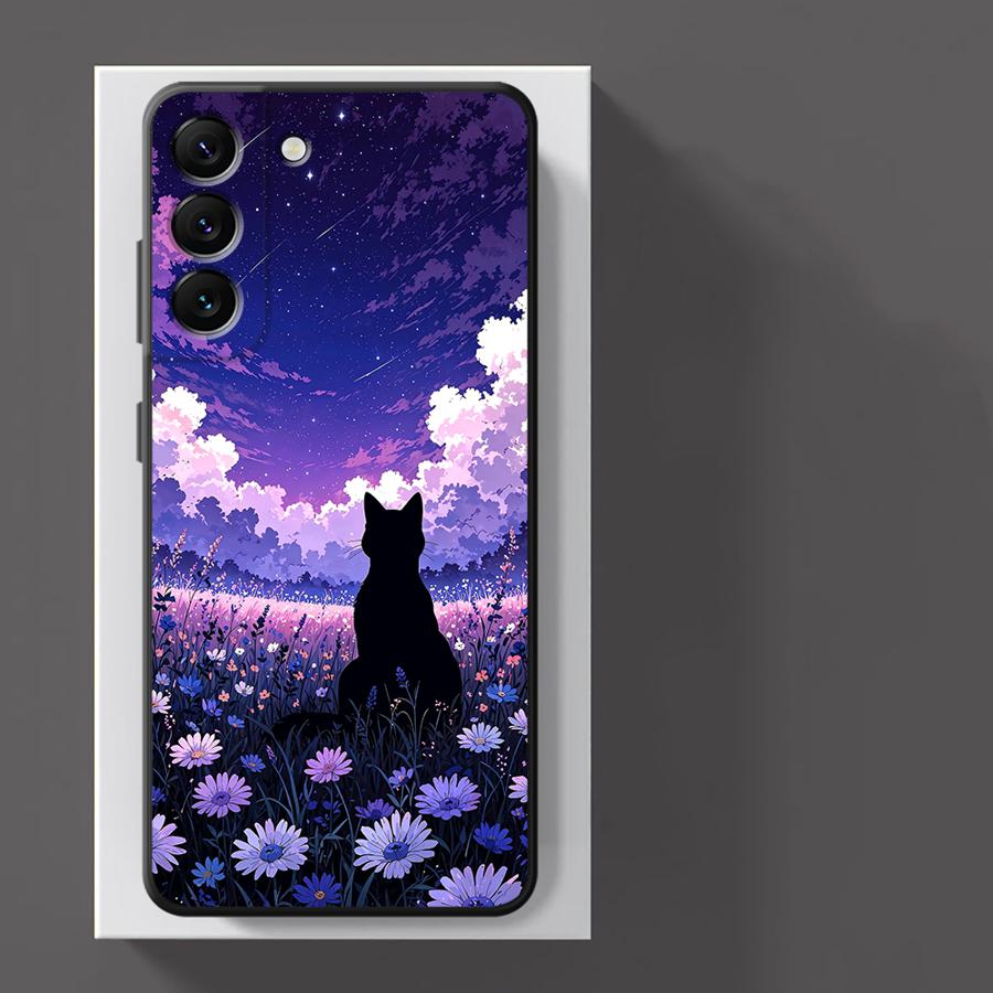 Van Gogh Starry Night Cat Case for Xiaomi Redmi Note 12 Pro 7 8 11s 12s 13 Pro Plus 10S 9S 11 14 10 9 Funda Phone Cover