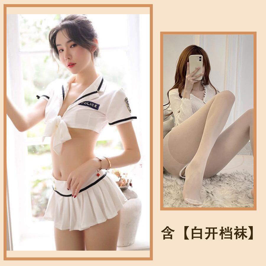 Fun Underwear New Sexy Suit Uniform Seduction Female Pure Girl Goldfish Knot Sailor Suit Hollow