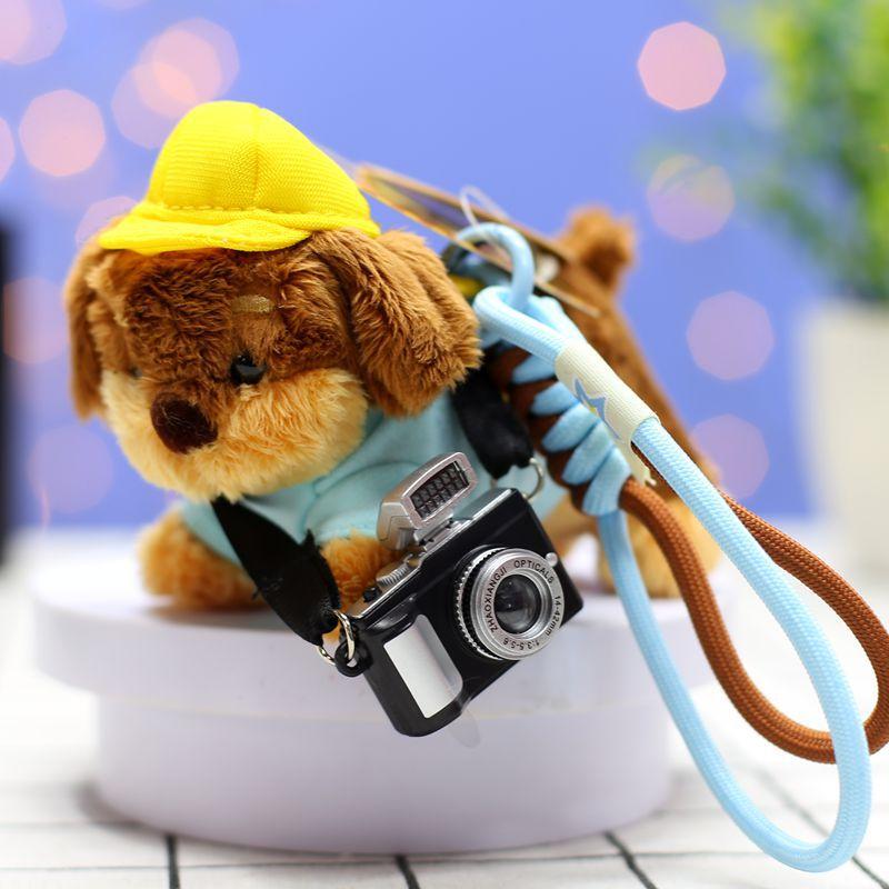 Pabes Sausage Dog Plush Doll Keychain Bag Pendant Niche Dachshund Dog Doll Coin Wallet Accessories