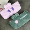 Rabbit Cartoon Crocodile Pencil Case Animal Plush Toy Highcapacity Kid Gifts
