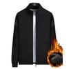 Autumn and Winter Casual Velvet Sweatshirt Men's Winter Stand-up Collar Sweatshirt Men's Loose Sports Warm Jacket Long Sleeves