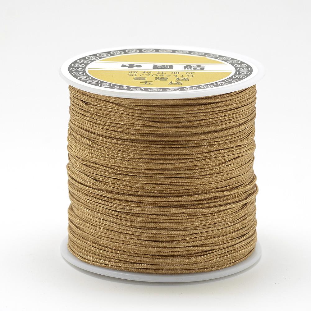 0.8mm Colored Nylon Cord for DIY Hand-Woven Chinese Knot and Tassel Projects