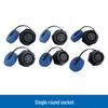 SP17 Series Aviation Plug: IP68 Waterproof Connector with Rear Nut Cable Solder.
