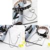 Punk Style Chain Leather Belt With Metal Buckle For Casual Men Women Fashion Accessory