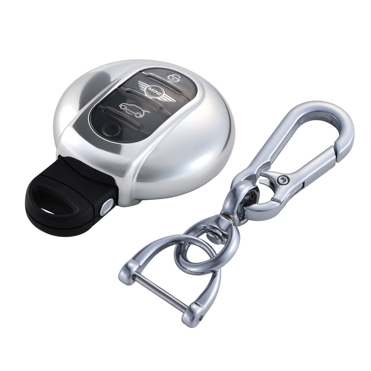 

SEIWA Car Key Type 1 IMP140 for MINI and Metal Car Accessories Cover, 3-Door, 5-Door, Convertible, Clubman, Crossover, Silver,
