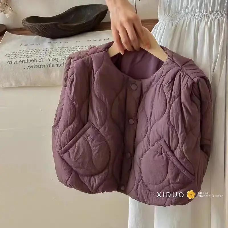 Children's Padded Vest Girl Autumn Winter Vest Kids Boy Keep Warm Waistcoat Outdoor Clothes Outerwear