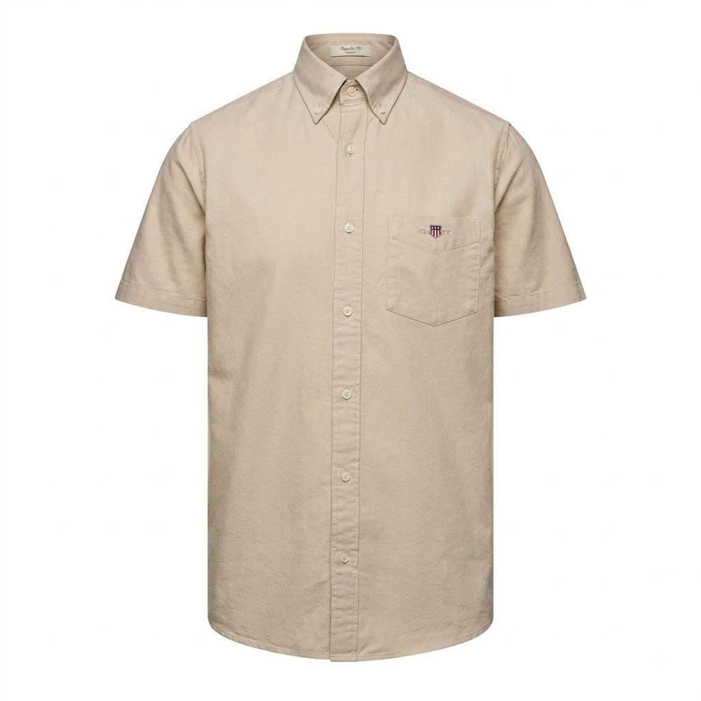 Gant Mens Oxford Regular Short-Sleeved Shirt