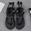Beach Sandals Men's Simple Fashion Foreign Trade Couple Shoes Large Size Bag Head Slippers Fashion Two-color Cool Slippers