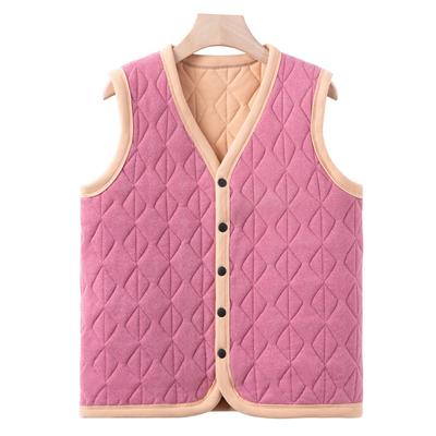 Mittelalte und ältere Mütter mit Westen im Herbst und Winter Warme Weste Mittelalte Damenmode und lässige Weste Oma-Top